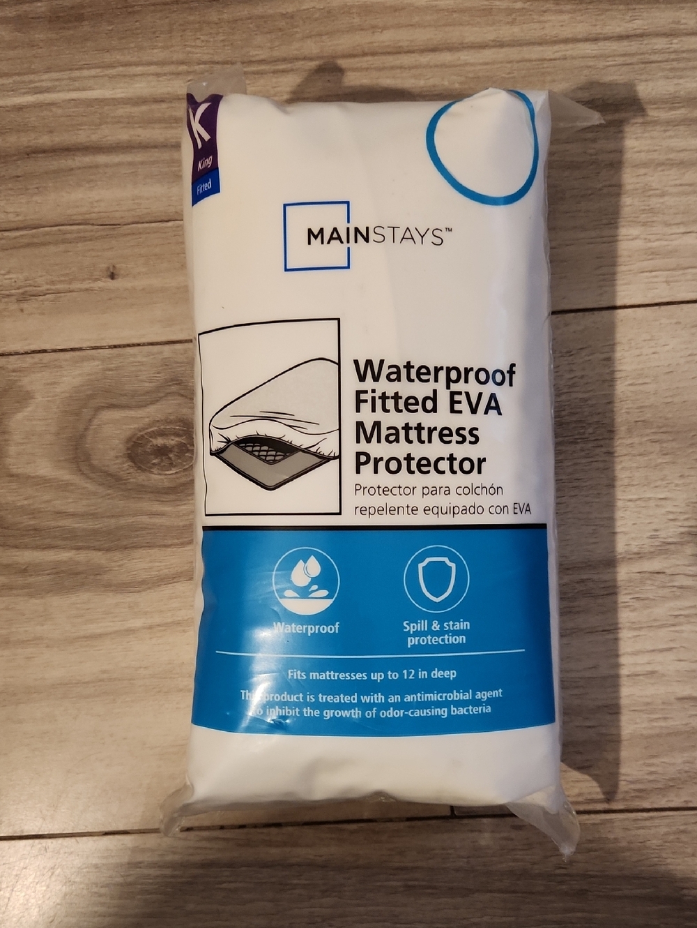 Mainstays Waterproof Fitted King Mattress Protector NEW!